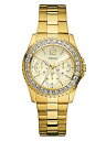 rv QX GUESS fB[X 12820973 GUESS Gold-Tone Multifunction Watchrv QX GUESS fB[X 12820973