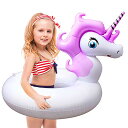 フロート プール 水遊び 浮き輪 Unicorn Pool Float, Pool Floats for Kids Inflatable Unicorn Float for Pool Kids Floaties Swim Rings Summer Toys for 5 10 Year Old Girls Boys Toddlers Child Floating Tubesフロート プール 水遊び 浮き輪