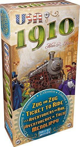 ܡɥ Ѹ ꥫ  DOW 7216 Ticket to Ride USA 1910 Board Game EXPANSION - Train Route-Building Strategy Game, Fun Family Game for Kids &Adults, Ages 8+, 2-5 Players, 30-60 Minute Plaܡɥ Ѹ ꥫ  DOW 7216