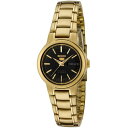 rv ZCR[ fB[X SYME48 Seiko Women's SYME48 5 Automatic Black Dial Gold-Tone Stainless Steel Watchrv ZCR[ fB[X SYME48