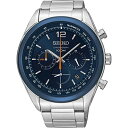 腕時計 セイコー レディース SSB091P1 Seiko Chronograph Blue Dial Stainless Steel Men 039 s Watch SSB091腕時計 セイコー レディース SSB091P1