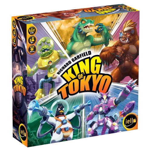 {[hQ[ p AJ COQ[ 51314 IELLO: King of Tokyo, New Edition, Strategy Board Game, Space Penguin Included in the Box, For 2 to 6 Players, 30 Minute Play Time, For Ages 8 and Up{[hQ[ p AJ COQ[ 51314