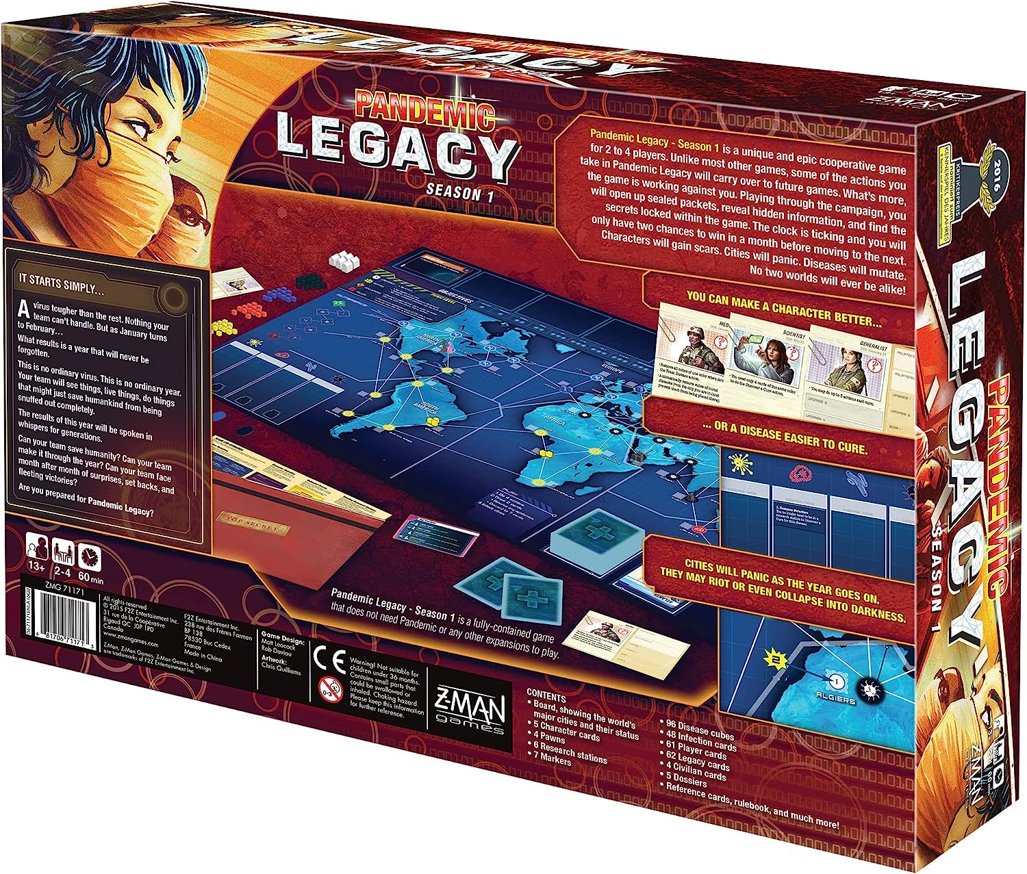 ボードゲーム 英語 アメリカ 海外ゲーム ZMG71171 Pandemic: Legacy Season 1 (Red Edition)ボードゲーム 英語 アメリカ 海外ゲーム ZMG71171