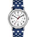 腕時計 タイメックス レディース TW2P66000 【送料無料】Timex Women's Weekender TW2P66000 Blue Cloth Analog Quartz Fashion Watch腕時計 タイメックス レディース TW2P66000 その1