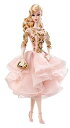 バービー 【即納】バービー人形 Barbie ブラッシュ＆ゴールド カクテルドレス DWF55 ファッションモデルコレクション シルクストーン ゴールドラベル バービー