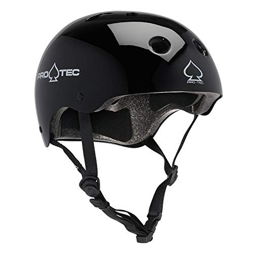 ヘルメット スケボー スケートボード 海外モデル 直輸入 116530003 Pro-Tec mens 53-54 cm Protective Gear, Gloss Black, Small USヘルメット スケボー スケートボード 海外モデル 直輸入 116530003