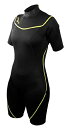 シュノーケリング マリンスポーツ 1003481 Deep See Women's 3mm Shorty Wetsuit, Black/Royal Blue, ...