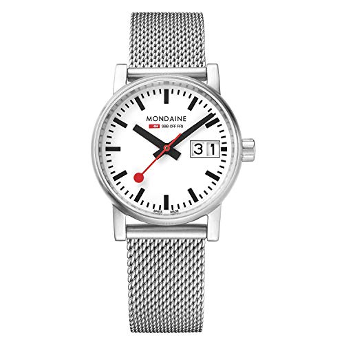 モンディーン 腕時計 モンディーン 北欧 スイス レディース MSE.30210.SM Mondaine Women's SBB Stainless Steel Swiss-Quartz Watch with Stainless-Steel Strap, Silver, 16 (Model: MSE.30210.SM)腕時計 モンディーン 北欧 スイス レディース MSE.30210.SM