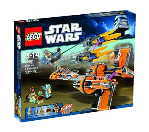 쥴  294851 Lego Star Wars Anakins & Sebulbas Podracers 7962 - 2011 Release쥴  294851