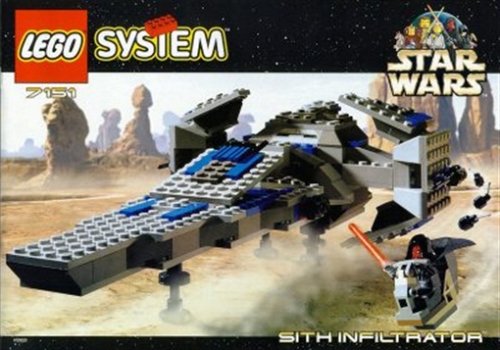 S X^[EH[Y 7151 LEGO Star Wars Episode 1 Darth Maul Sith Infiltrator Spaceship Set 7151 (1999)S X^[EH[Y 7151