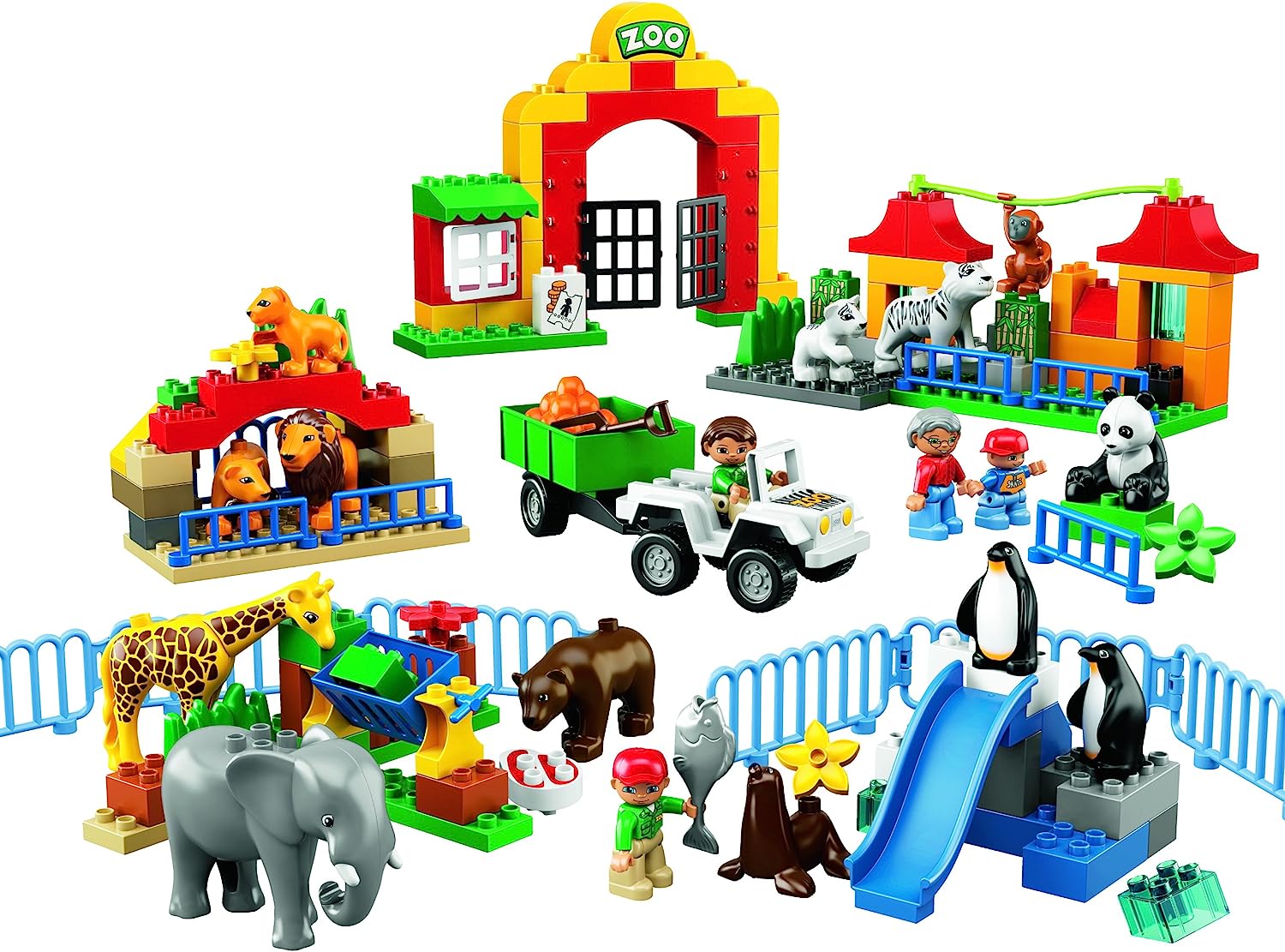 【送料無料】レゴ デュプロ 6157 大きなどうぶつえん 147ピース 2-5歳 Lego Duplo Big Zoo