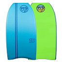 ボディボード マリンスポーツ BZ BodyBoards - T-10 Progressive Series Bodyboard - HDPE Slick - Crescent Tail - PE Core - 8lb Deck (Blue, 40