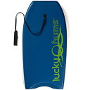 ボディボード マリンスポーツ 325BL37 Lucky Bums Boogie Board for Kids and Adults - Body Boards for Beach, River, Lake, Mini Wakeboard with EPS Core Slick Bottom and Leash, Blue, 37-inchボディボード マリンスポーツ 325BL37