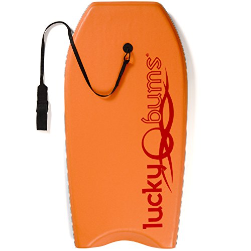 ボディボード マリンスポーツ 325OR37 Lucky Bums Boogie Board for Kids and Adults - Body Boards for Beach, River, & Lake, Mini Wakeboard with EPS Core Slick Bottom and Leash, Orange, 37-inchボディボード マリンスポーツ 325OR37