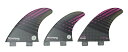 サーフィン フィン マリンスポーツ Shapers Surfboard Fins Carbon Hybrid Carv'n Series 6 Fin Set (Pink (Small), FCS)サーフィン フィン マリンスポーツ
