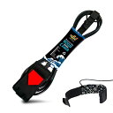 サーフィン リーシュコード マリンスポーツ Wave Tribe Eco Surfboard Leash - 7' Premium Surf Leash, Strong Like Bull Leash with Double Stainless Steel Swivels, Triple Rail Saver, Key Pocket (Black)サーフィン リーシュコード マリンスポーツ