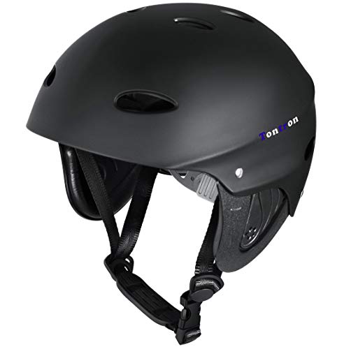 ウォーターヘルメット 安全 マリンスポーツ サーフィン ウェイクボード Tontron Water Helmet (Matte Black Diamond,Medium)ウォーターヘルメット 安全 マリンスポーツ サーフィン ウェイクボード