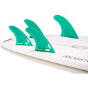 サーフィン フィン マリンスポーツ VENTRAL-HS5-FUTURE-4-Green DORSAL Surfboard Fins Quad 4 Set Fu...