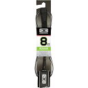 サーフィン リーシュコード マリンスポーツ Ocean & Earth Regular Moulded Black Surfboard Leash - 8'サー...