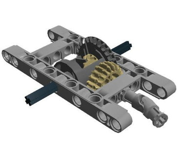 レゴ テクニックシリーズ 【送料無料】LEGO 10pc Technic FRAMED DIFFERENTIAL GEAR SET Kit Pack Chassis Part Piece Crawler Unimog Car Truck Joint Axle Frame Liftarmレゴ テクニックシリーズ