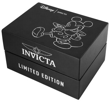 インヴィクタ インビクタ 腕時計 メンズ ディズニー 24522 【送料無料】Invicta Men's Disney Limited Edition Stainless Steel Quartz Watch with Leather Calfskin Strap, Black, 28 (Model: 24522)インヴィクタ インビクタ 腕時計 メンズ ディズニー 24522