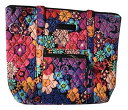 楽天angelicaヴェラブラッドリー ベラブラッドリー アメリカ フロリダ州マイアミ 日本未発売 15825-G15 Vera Bradley Villager with Solid Interiors （Floral Fiesta with Black Interior）ヴェラブラッドリー ベラブラッドリー アメリカ フロリダ州マイアミ 日本未発売 15825-G15