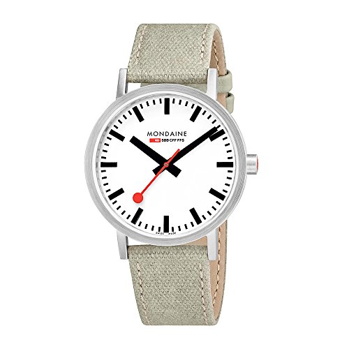 【当店1年保証】ルミノックスMondaine 'SBB' Swiss Quartz Stainless Steel and Canvas Casual Watch, Color:Champagne (Mo 【当店1年保証】ルミノックスMondaine 'SBB' Swiss Quartz Stainless Steel and Canvas Casual Watch, Color:Champagne (Mo
