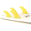 サーフィン フィン マリンスポーツ VENTRAL-HS5-FC4-Yellow DORSAL Surfboard Fins Quad 4 Set FCS Co...