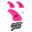 サーフィン フィン マリンスポーツ SAFETRI Catch Surf Odysea Safety Edge Tri Fin Set, Hot Pink, O...
