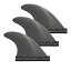 ե ե ޥ󥹥ݡ UP100 Set of 3 Fins Surfboard Fin Surfboard Fin Compatible with Futures G5 Base Box Longboard Surfing Boarding (Black)ե ե ޥ󥹥ݡ