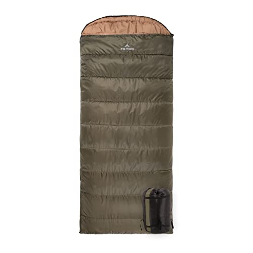 アウトドア キャンプ スリーピングバッグ アメリカ 188R TETON Celsius Regular, 0 Degree Sleeping Bag, All Weather Bag for Adults and Kids Camping Made Easy and Warm Compression Sack Includedアウトドア キャンプ スリーピングバッグ アメリカ 188R