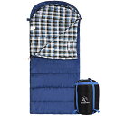 アウトドア キャンプ スリーピングバッグ アメリカ REDCAMP Cotton Flannel Sleeping Bag for Adults, XL 32F...