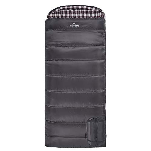 アウトドア キャンプ スリーピングバッグ アメリカ 1058L TETON Sports Fahrenheit Sleeping Bag ? XXL Sleeping Bag Big Warm and Roomy Adult Camping in Style. Flannel inner lining All W…
