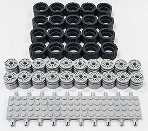 S eNjbNV[Y New Lego 24 X 14 Tire, Wheel and Technic Plate Axles Bulk Lot - 50 Pieces TotalS eNjbNV[Y