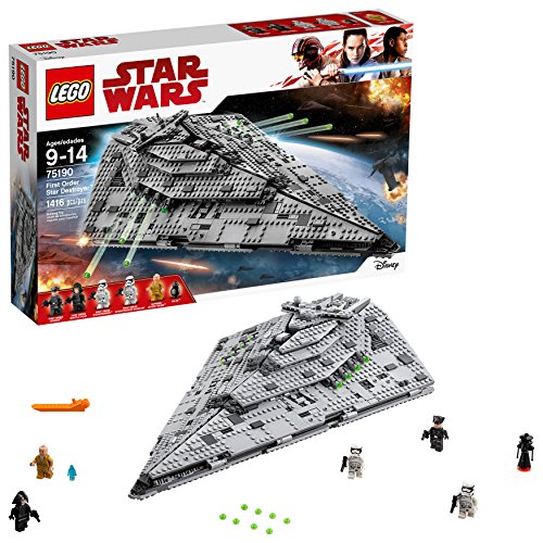 쥴  6175767 LEGO Star Wars Episode VIII First Order Star Destroyer 75190 Building Kit (1416 Piece)쥴  6175767
