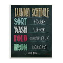 Ǐ CeA ^yXg[ Ǌ|IuWF COfUC wrp-1047 Stupell Home D?cor Laundry Schedule Chalkboard Bathroom Wall Plaque, 10 x 0.5 x 15, Proudly Made in USAǏ CeA ^yXg[ Ǌ|IuWF COfUC wrp-1047