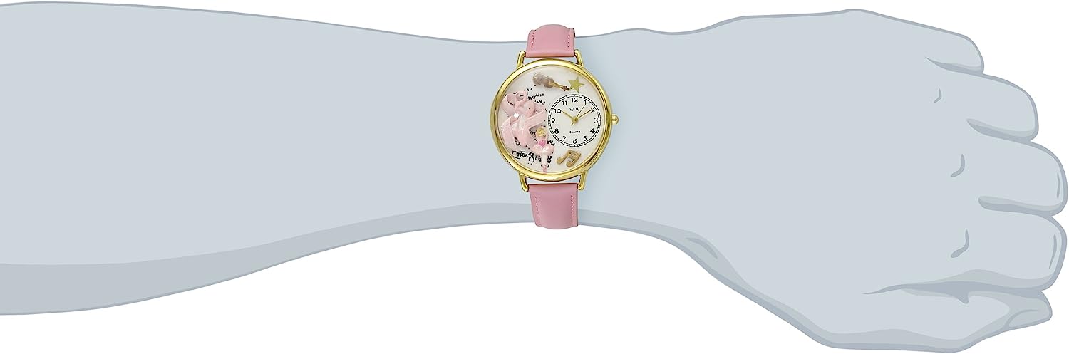 腕時計 気まぐれなかわいい プレゼント クリスマス ユニセックス WHIMS-G0510003 【送料無料】Whimsical Gifts Women's Ballet Shoes 3D Watch | Gold Finish Large | Unique Fun N腕時計 気まぐれなかわいい プレゼント クリスマス ユニセックス WHIMS-G0510003