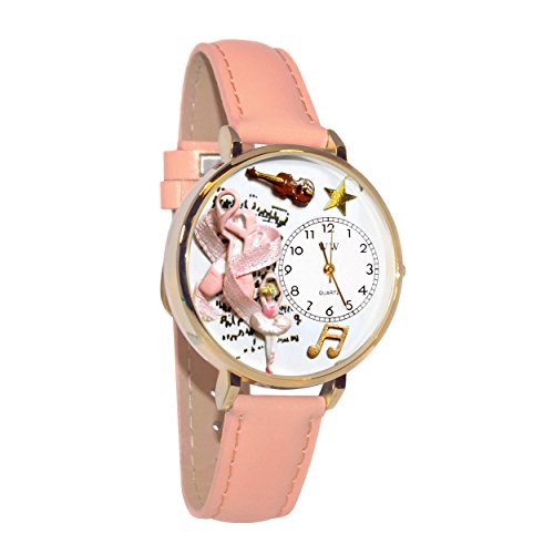 腕時計 気まぐれなかわいい プレゼント クリスマス ユニセックス WHIMS-G0510003 【送料無料】Whimsical Gifts Women's Ballet Shoes 3D Watch | Gold Finish Large | Unique Fun N腕時計 気まぐれなかわいい プレゼント クリスマス ユニセックス WHIMS-G0510003