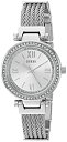 腕時計 ゲス GUESS レディース U1009L1 GUESS Women's Quartz Watch with Stainless-Steel Strap, Silver (Model: U1009L1)腕時計 ゲス GUESS レディース U1009L1