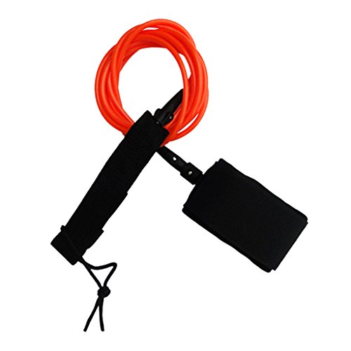 サーフィン リーシュコード マリンスポーツ 【送料無料】MonkeyJack Orange 4ft to 10ft 5.5mm Surfing SUP Stand up Paddle Board Body Board Bodyboarding Surfboard Leash with Comfort Padded Neoprene Ankle Strapサーフィン リーシュコード マリンスポーツ