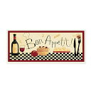 Ǐ CeA ^yXg[ Ǌ|IuWF COfUC KWP-939 Stupell Home D?cor Bon Appetit Kitchen Wall Plaque, 7 x 0.5 x 17, Proudly Made in USAǏ CeA ^yXg[ Ǌ|IuWF COfUC KWP-939