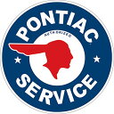 壁飾り インテリア タペストリー 壁掛けオブジェ 海外デザイン Signs 4 Fun SRAP Pontiac Service Round Sign, Blu...