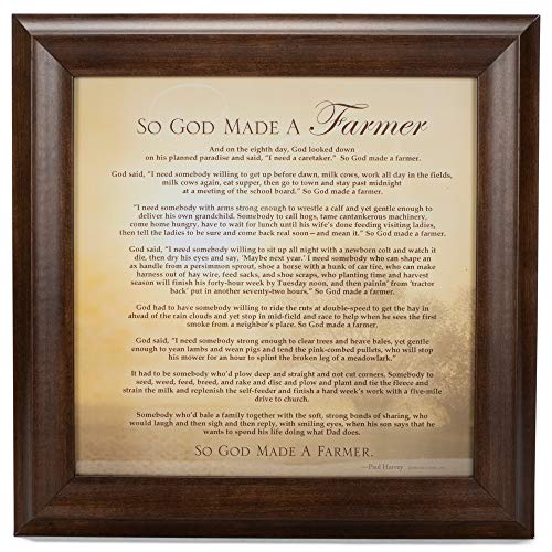 ɾ ƥꥢ ڥȥ꡼ ɳݤ֥ ǥ No Model So God Made a Farmer Full Poem Version 12 x 12 Framed Art Wall Plaque with Wood Finishɾ ƥꥢ ڥȥ꡼ ɳݤ֥ ǥ No Model