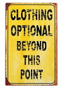 壁飾り インテリア タペストリー 壁掛けオブジェ 海外デザイン 34208 Clothing Option Tin Sign Vintage Rustic Home Decor Wall Art 16 x 10 Inch壁飾り インテリア タペストリー 壁掛けオブジェ 海外デザイン 34208