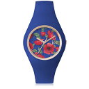 腕時計 アイスウォッチ レディース かわいい ICE FLOWER Royal ICE-WATCH - ICE Flower Royal - Women's Wristwatch with Silicon Strap - 001302 (Medium), Blue/Blue, Strap腕時計 アイスウォッチ レディース かわいい ICE FLOWER Royal