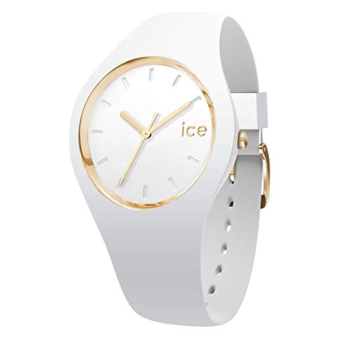 楽天angelica腕時計 アイスウォッチ メンズ かわいい Ice Glam Gold White Ice-Watch - ICE Glam White - Women's Wristwatch with Silicon Strap - 000981 （Small）腕時計 アイスウォッチ メンズ かわいい Ice Glam Gold White