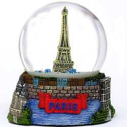 Xm[O[u  u CeA COf CP-PARSG Paris Eiffel Tower Snow Globe Souvenir (3.5 Inches Tall), 65mm Glass GlobesXm[O[u  u CeA COf CP-PARSG