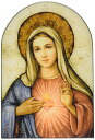 Ǐ CeA ^yXg[ Ǌ|IuWF COfUC FBA_B00MJ1BG2E Sacred Traditions The Immaculate Heart of Mary Icon 7 Inch Wood Arched PlaqueǏ CeA ^yXg[ Ǌ|IuWF COfUC FBA_B00MJ1BG2E