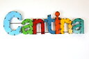 壁飾り インテリア タペストリー 壁掛けオブジェ 海外デザイン model Colorful Cantina Sign-Recycled Metal Art-B...