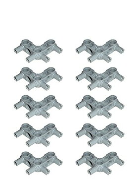 レゴ テクニックシリーズ 【送料無料】LEGO Technic NEW 10 pcs LIGHT GREY CONNECTOR 3x3 BENT 4-Pin Perpendicular pins beam angled part piece lot pack set robot robotics building 55615レゴ テクニックシリーズ